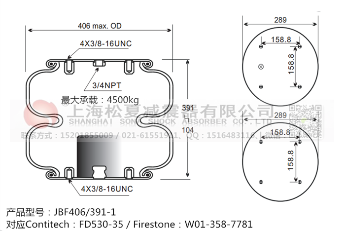 JBF406/391-2橡膠<a href='http://www.yucjc.com/' target='_blank'><u>空氣彈簧</u></a>